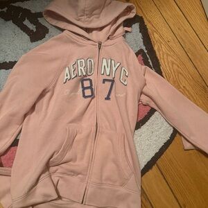 Aeropostale Blush Zip-Up Hoodie